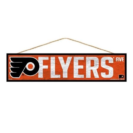 WINCRAFT Philadelphia Flyers Sign 4x17 Wood Avenue Design 3208597461